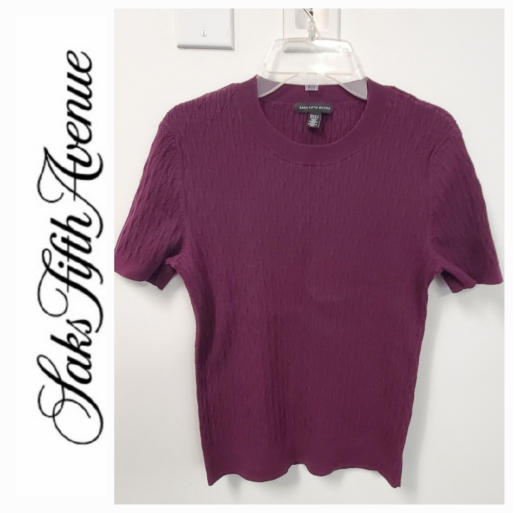 Saks 5th Ave - Wine Burgundy Top